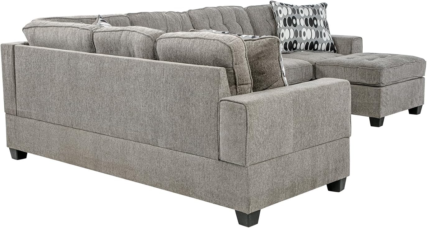 Modern Style U-Shape 6 Seat Sectional Sofa,Gray Upholstered Seat Sectional Couch