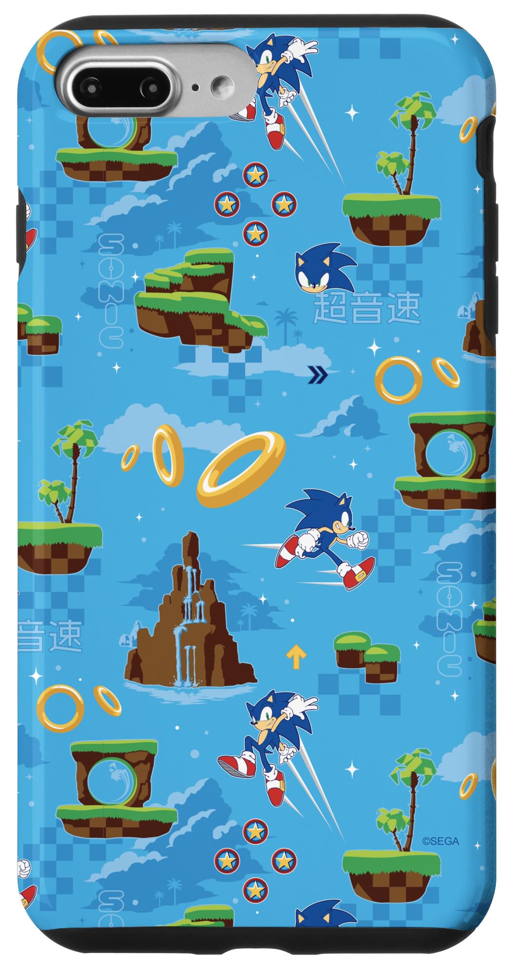 Sonic the Hedgehog - Running Through Green Hill Zone Case for iPhone 7 Plus/8 Plus