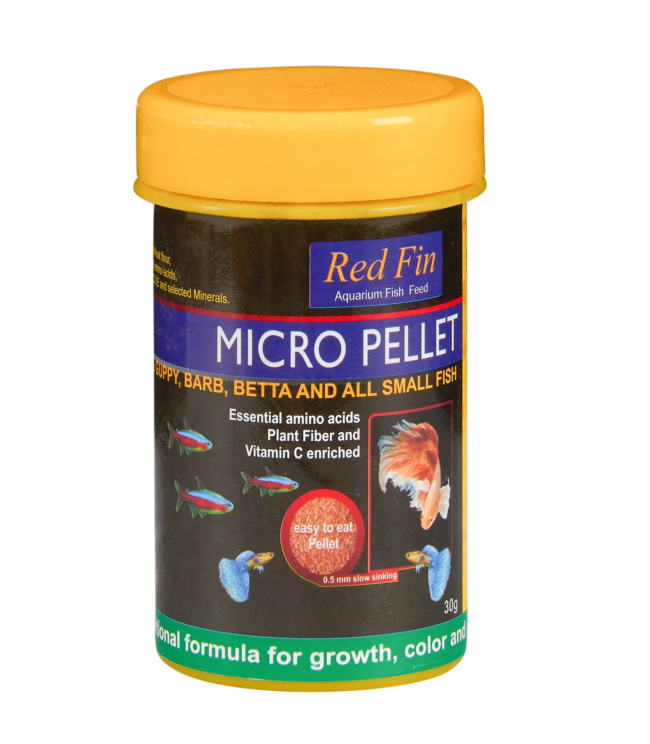 Square Red Fin Micro Pellet Combo (2x30g) | 53% Protein | Daily Nutrient-Rich Diet for Tetra, Guppy, Barb, Betta & Small Fish | Enhances Fast Growth & Natural Color (B0CBRM5R1R) Amazon Price History, Amazon Price Tracker