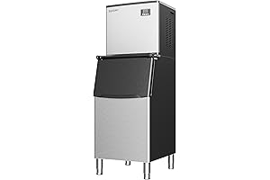 SECOP Industrial Ice Maker Machine - 400 Lbs/24H, Rapid Ice Production, Durable Construction