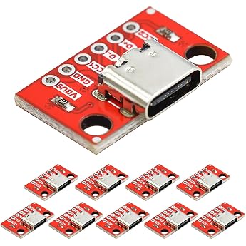 PENGLIN USB C Breakout Board USB Type C Female PCB Board Pack of 10