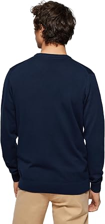 Polo Club Men's Basic V-Neck Logo Pullover 100% Cotton - Winter Jumper