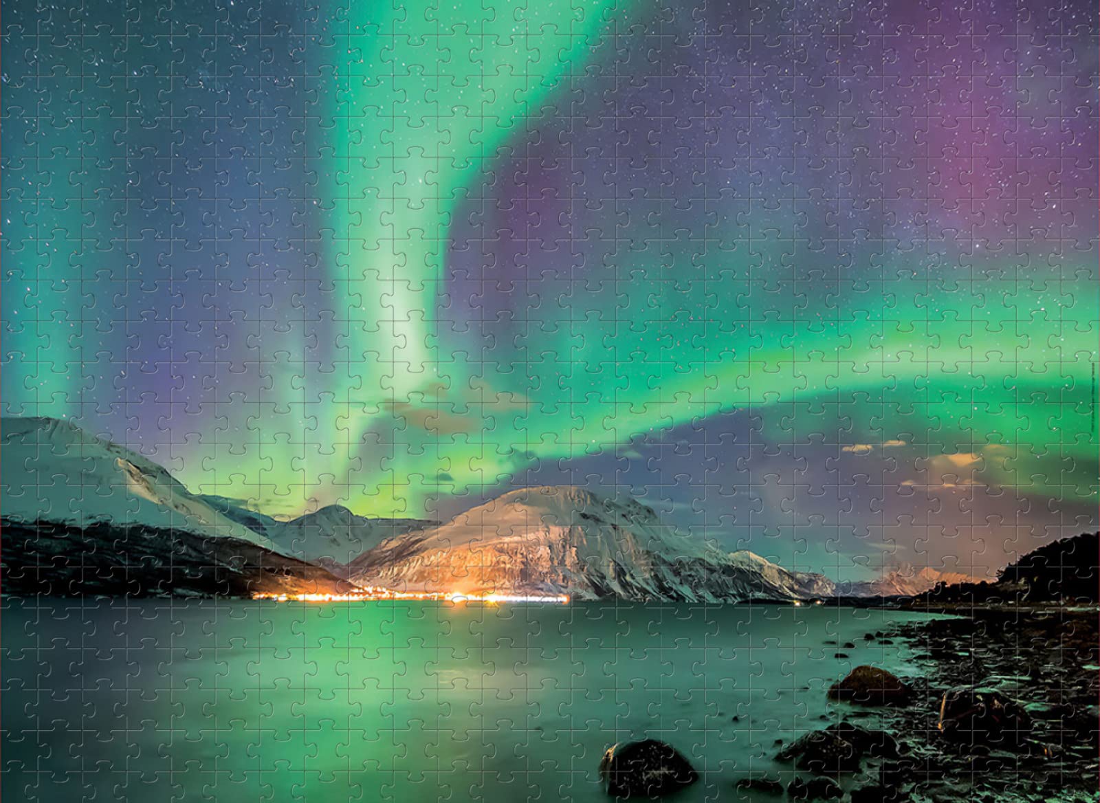 Puzzle in legno per adulti da 5000 pezzi Paesaggio naturale Aurora Regalo Tempo libero Intrattenimento Decorazione per feste