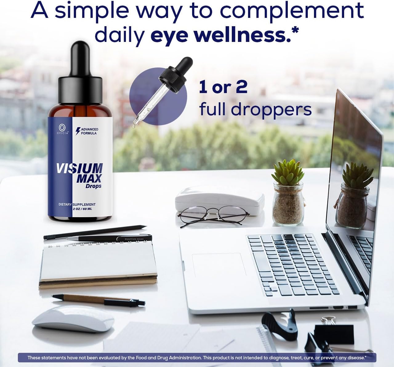 (3 Pack) Visium Max Drops - Visium Max Drops Support Reviews Health Formula Natural Ingredients, VisiumMaxDrops Advanced Daily Premium Liquid Drop for Overall Health & Wellness, 3 Bottles for 3 Months