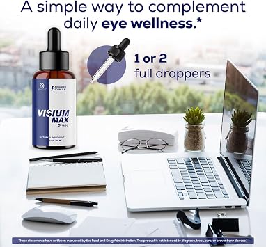 Visium Max Drops - Visium Max Drops Support Reviews Health Formula Natural Ingredients, VisiumMaxDrops Advanced Daily Premium Liquid Drop for Overall Health & Wellness, 1 Bottle for 1 Month