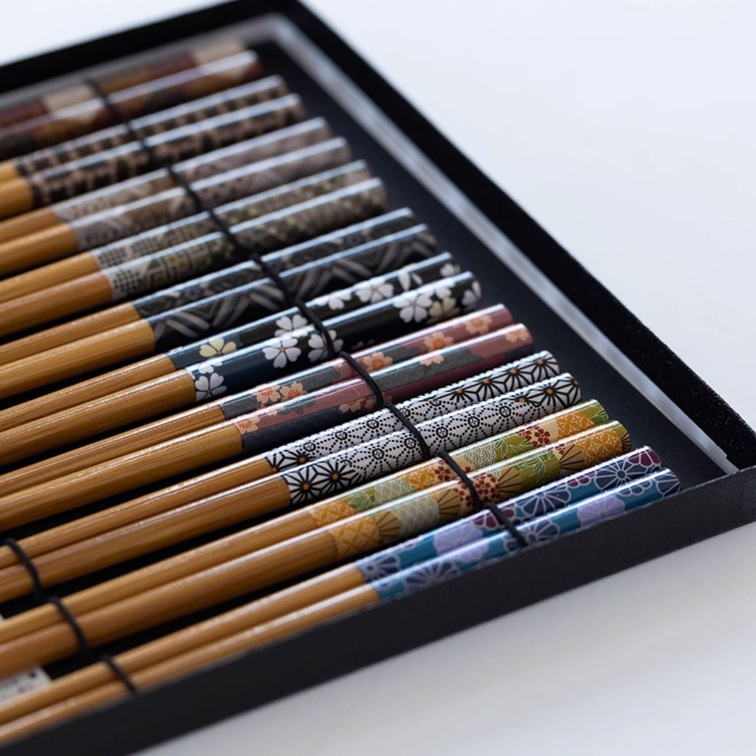 Baguettes, Baguettes Chinoises Chopsticks Reusable Reusable Chopsticks Chopsticks Reusable chop sticks10 Double Anti -Slip Chopsticks 22.5Cm Home Japanese Chopstick Gift Box Set,