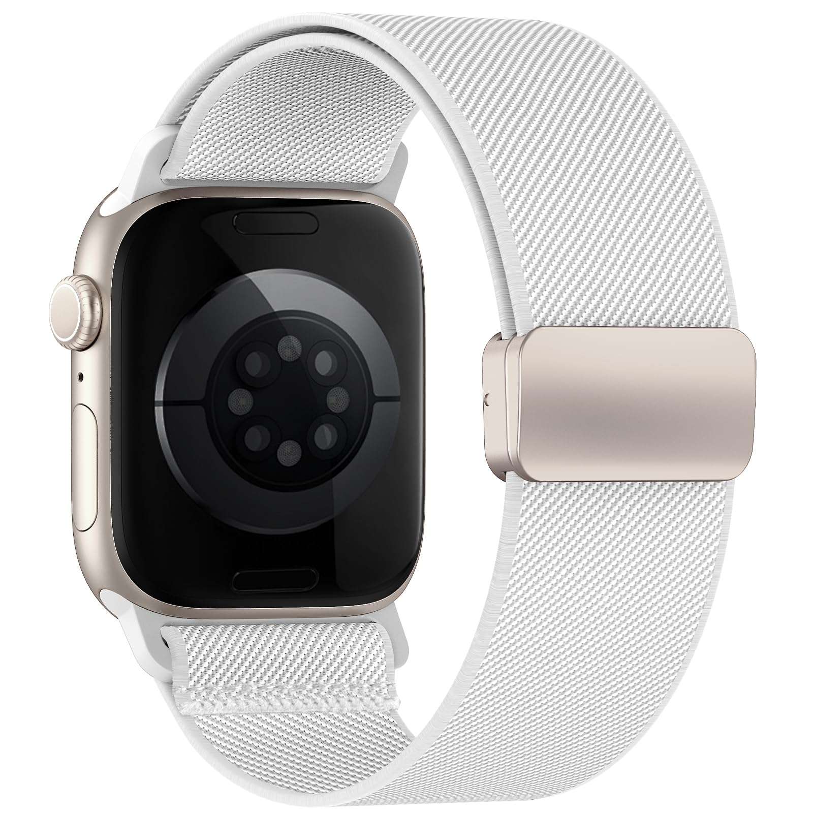 Yoohoo Elastisch Armband für Apple Watch Armband 40mm 42mm 44mm 46mm 41mm 45mm 38mm 49mm,Nylon Stoff Band Sport Strap Damen Herren für iWatch Series 11 10 9 8 7 6 5 4 3 SE/2 Ultra/Ultra 2/3