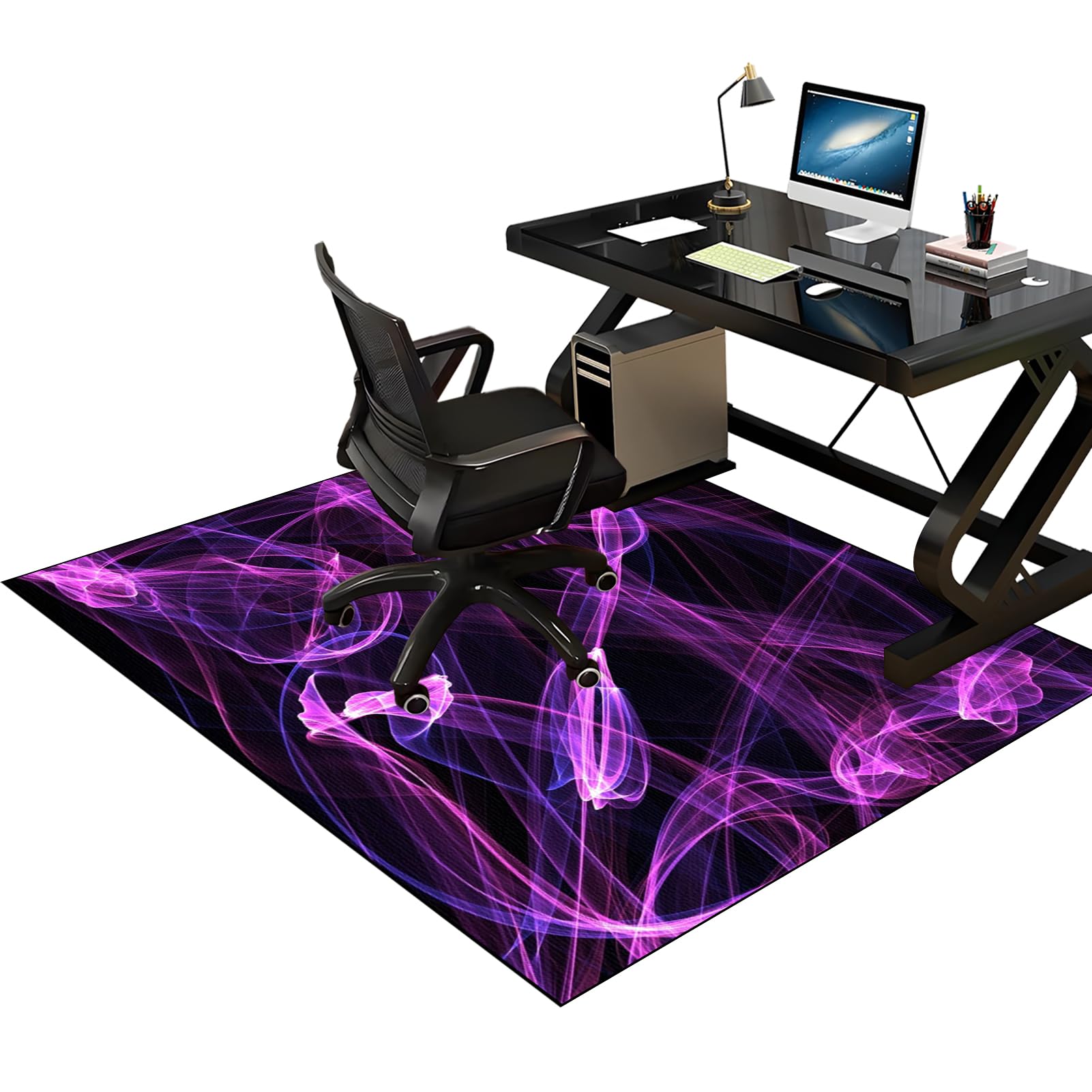 Tapis de chaise gaming 60x70 cm évite les rayures de roulettes