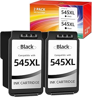 PG-545 XL (2 Schwarz) 545XL Black Patronen Ersatz für Canon Druckerpatronen 545 546 PG-545XL für Canon TS3350 TS3450 MX495 MG2555S TS3150 MG2550 MG2950 iP2850 TR4550 TS205 TS305