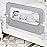 NUTIKAS Baby Bed Rail Guard for Toddlers - 35.1 Toddler Bed Side Rails for Crib, Twin, Full, Queen Bunk Size Bed Swing Down Bedrail Extral Tall Child Safety Side Railing Guards for Kids