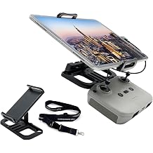 Drone Remote Tablet Holder Clip for DJI Mini 5/4 3 Pro/Mavic 2/Pro/Air 2/2S/Mini 4K/2 SE/NEO Controllers RC-N3 N2 N1 N1C Remote Controller Extension Bracket Mount with Lanyard Accessories