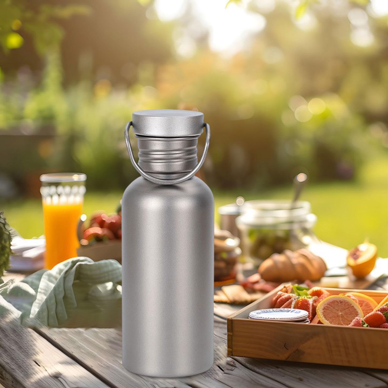 Titanium Water Bottle Portable Drinking Bottle for Backpacking Workout Beach 500ML | Sporting Goods | Outdoor Sports | Camping & Hiking | Water Bottles & Hydration-image-24