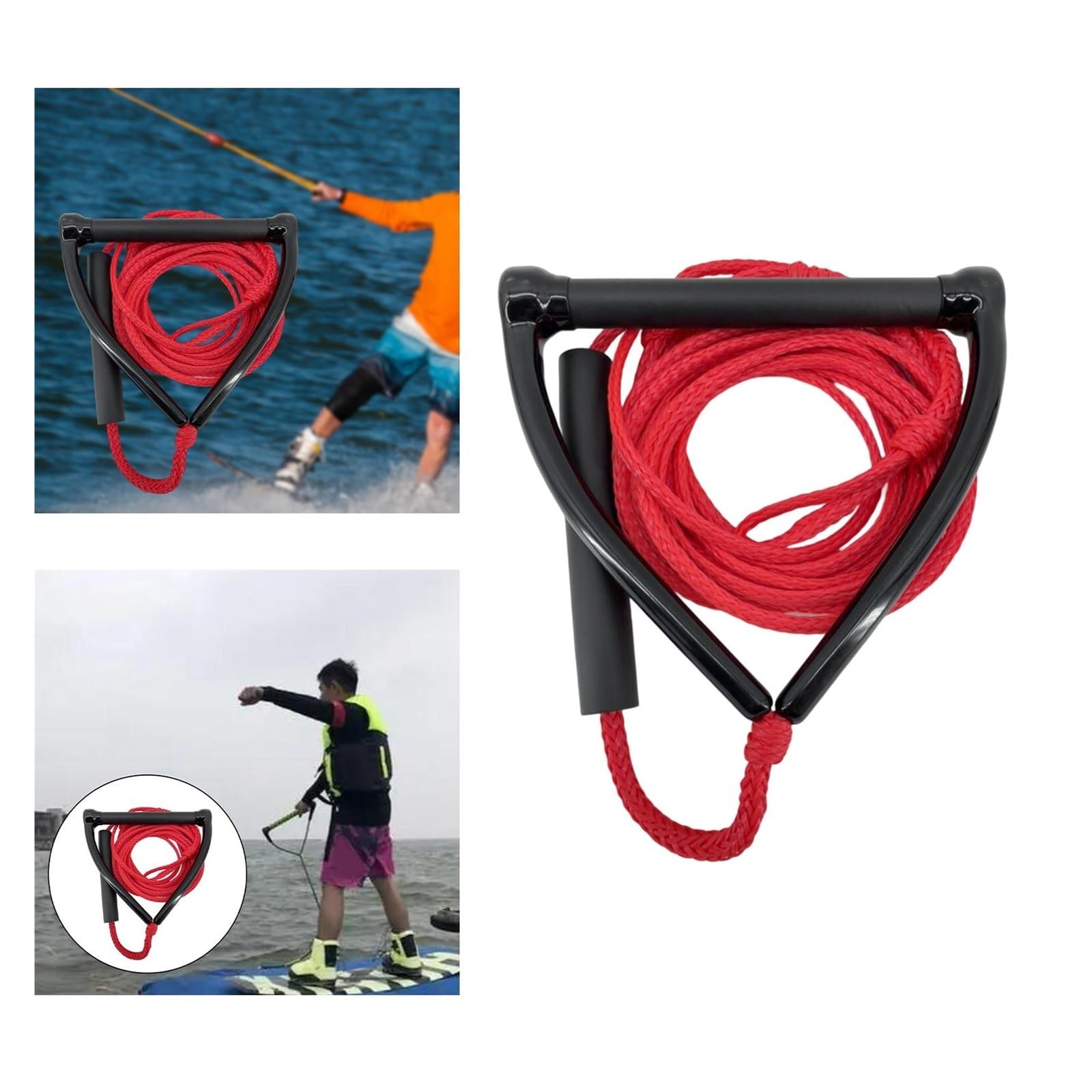 Cuerda para Esquí AcuáTico Cuerda for esquí acuático, Cuerda for Surfear en Barco, Multifuncional, portátil con asa, Duradera para Deportes AcuáTico