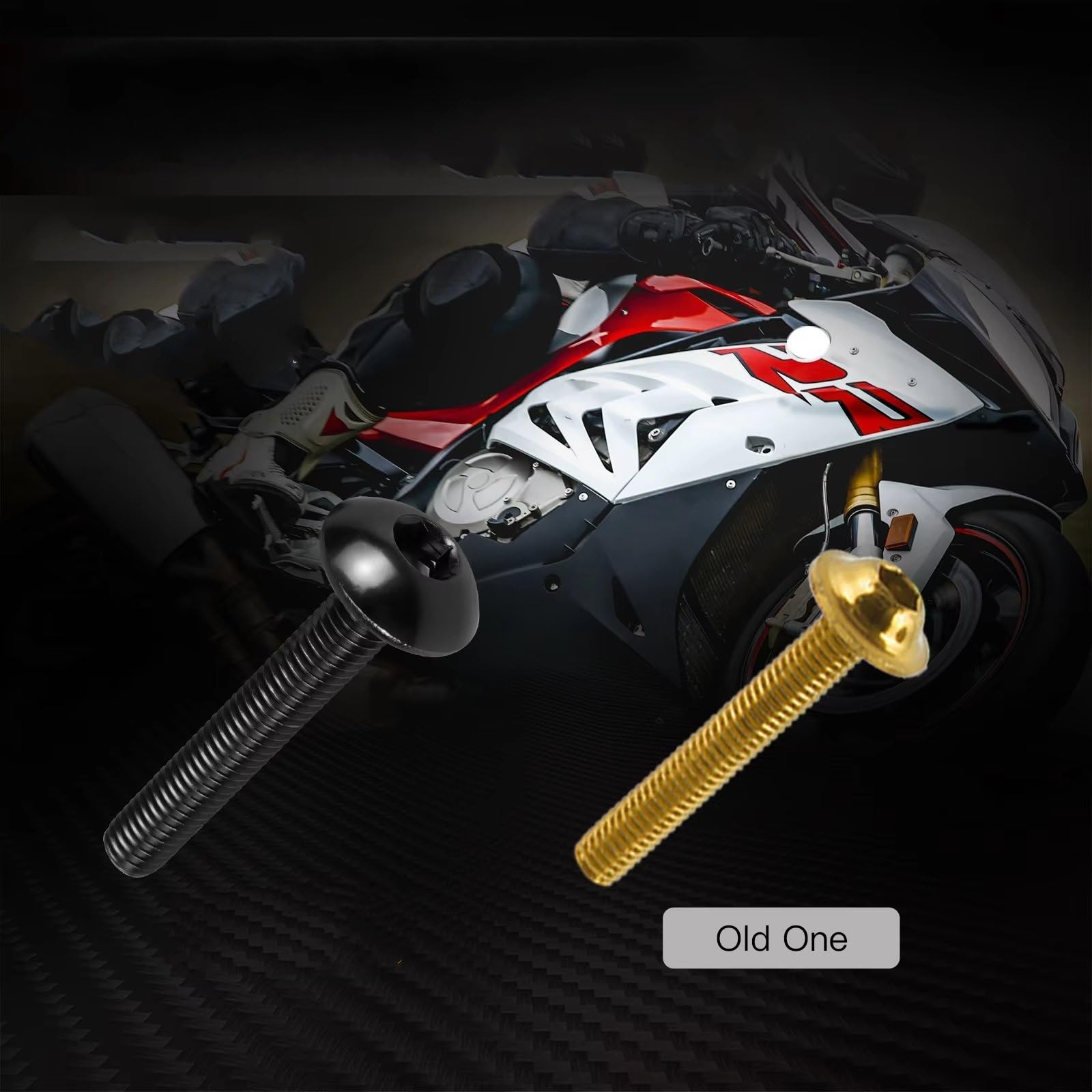 Motorrad Schrauben Kompatibel Mit Suzuki Für GSX600F Für GSX750F Für GSX1100F Für GSX1300R Motorradverkleidungsschrauben Befestigungsmutter Schrauben Komplettset 155 Stück(Black)