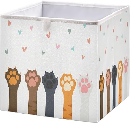 WELLDAY Cesta de almacenamiento plegable de 158 x 106 x 7 pulgadas cubo de almacenamiento para decoración del hogar organizador de cestas de