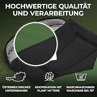 HIMMELSZELT XXL Hálózsák 4 Évszakos Kültéri Kemping -5°C/+10°C Vízlepergető Technológia 220x85cm Fekete-Zöld Túrázás Fesztivál Horgászat 6