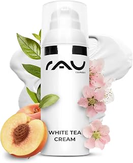 RAU Cosmetics Anti-Aging Face Cream - White Tea Cream 50 ml - Anti-wrinkle Cream with White Tea, Aloe Vera, Shea Butter and Panthenol - Anti-wrinkle Day Cream - Dry, Mature, Normal and Sensitive Skin