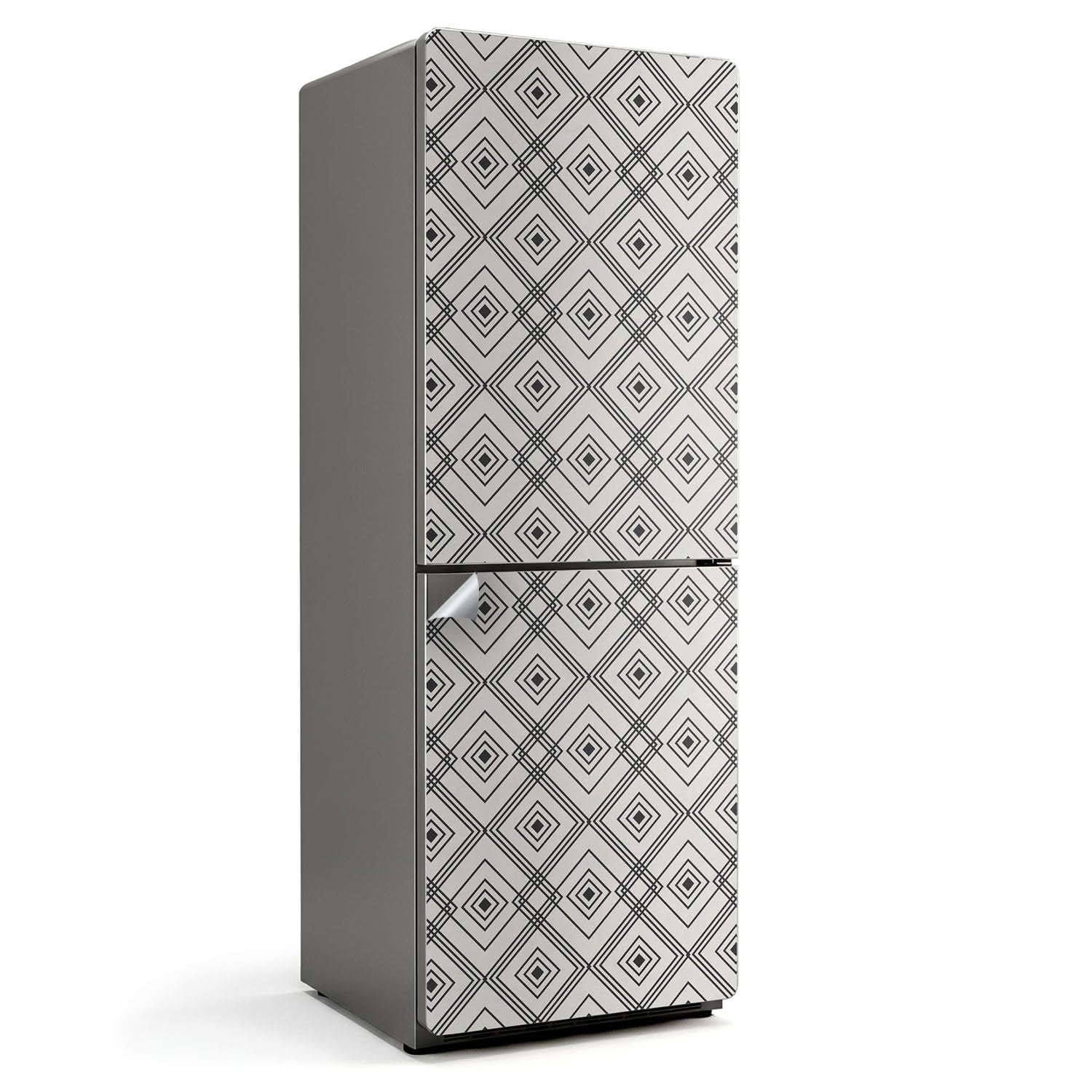 Autocollant porte réfrigérateur 70x190 décoration cuisine adhésive