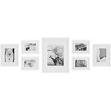 Pinnacle 11FW1444 White 7-Piece Solid Wood Wall Frame Kit by Pinnacle