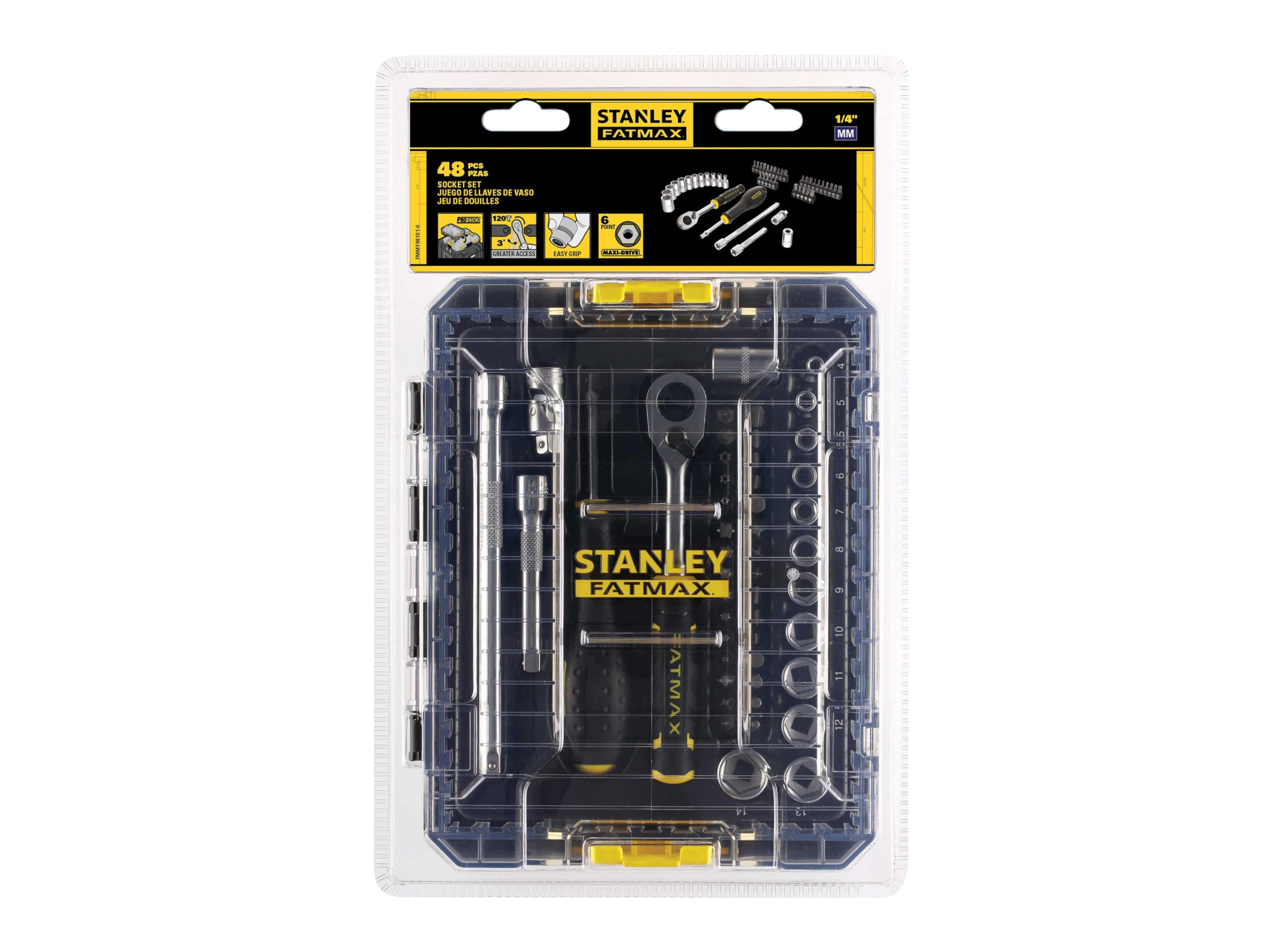 STANLEY FMMT98101-0 Set Chiavi a Bussola att. 1/4"-48 Pezzi