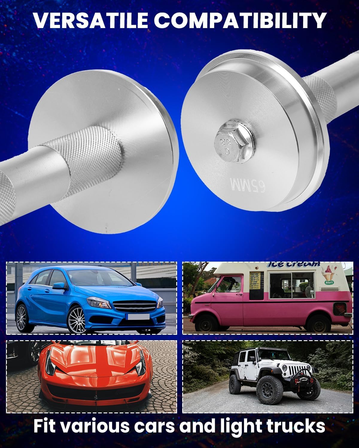 SIXIWANZI Bearing Press Kit, 10PCS Bearing Race and Seal Driver Set
