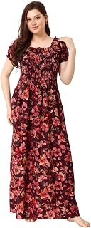 Soulemo Girls & Women's Stylish Maxi Dress/Nighty (Outwear & Homewear) 1738 Price In India