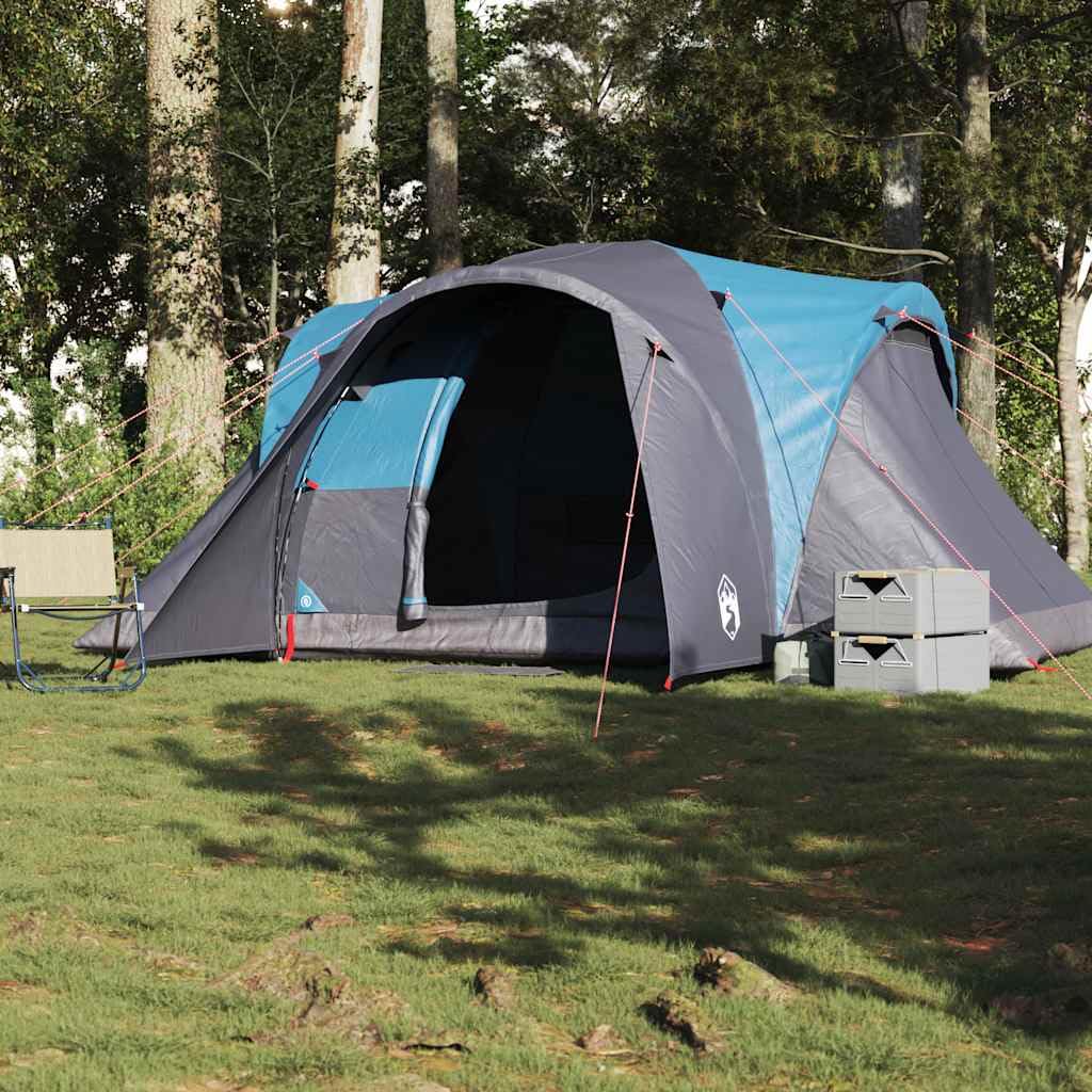 Genérico Tienda de campaña Familiar iglú 6 Personas Impermeable Azul,Deportes,Actividades al Aire Libre,Camping y Senderismo,Tiendas de campaña-4009462