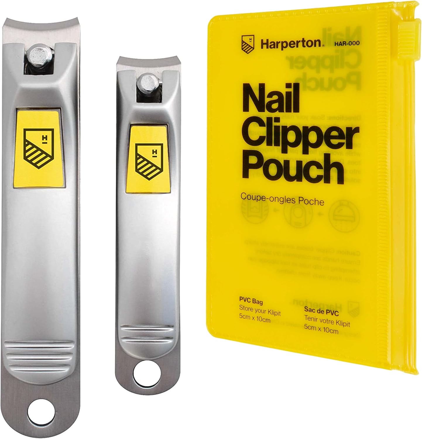 Harperton Nail Clippers Set 2 Pack Stainless Steel