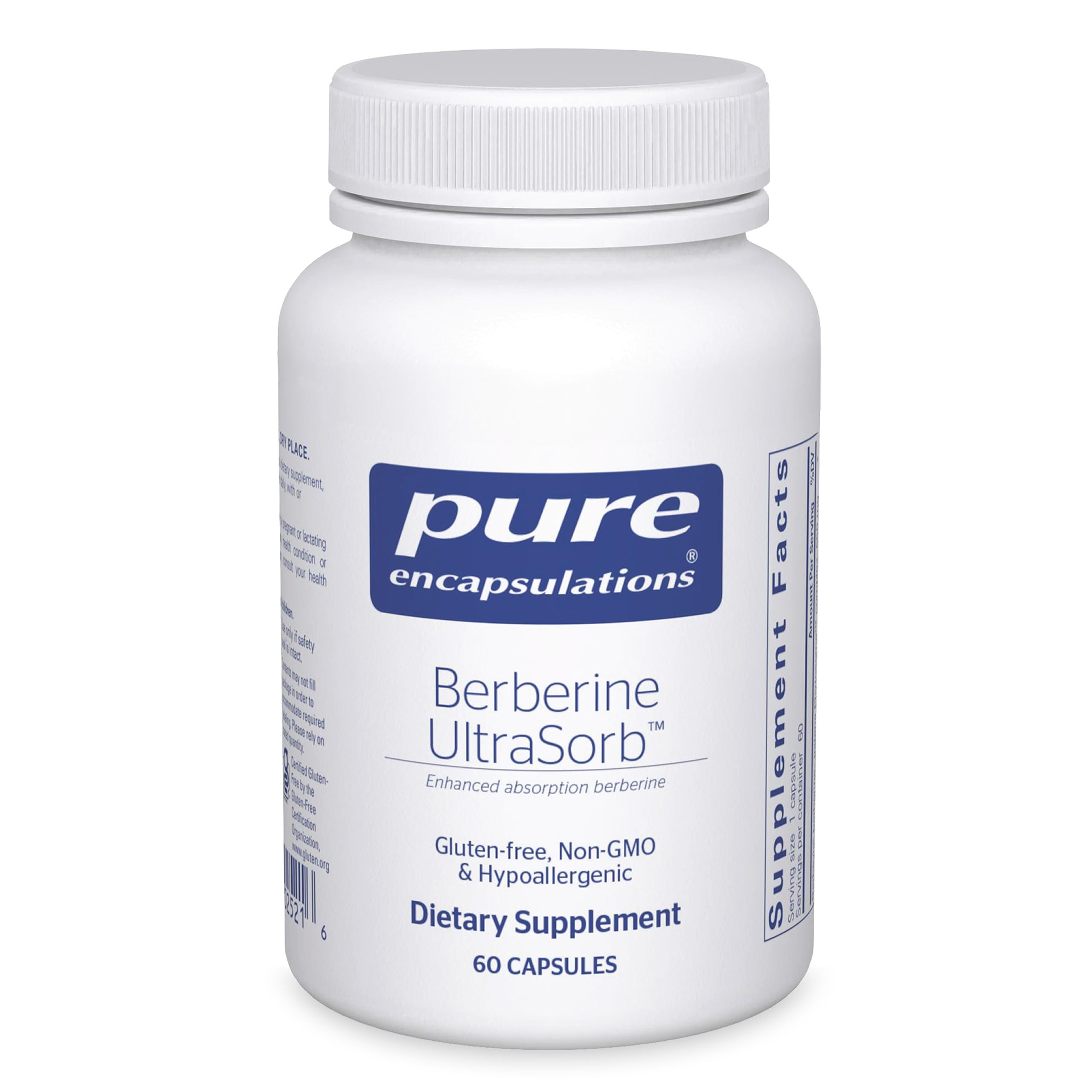Pure EncapsulationsBerberine UltraSorb - Enhanced Absorption Berberine Phytosome 550 mg - Supports Metabolic & Cardiometabolic Health* - 60 Capsules