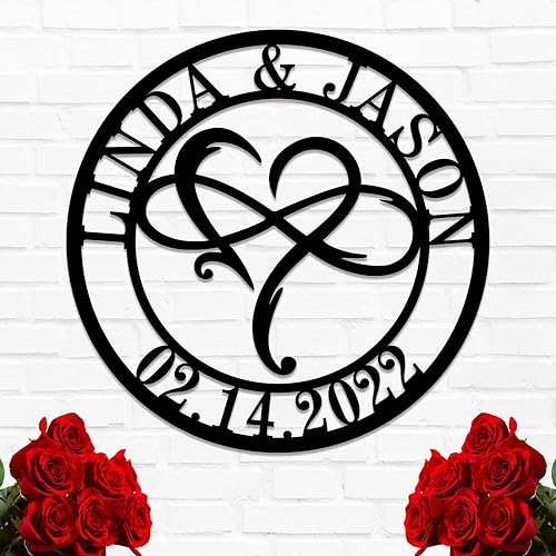 Miniatura 13 de Placa de arte de metal de palmera personalizada | Letrero de monograma de playa | Decoración de pared con nombre de familia Diseño 6,Color 13,Diseño