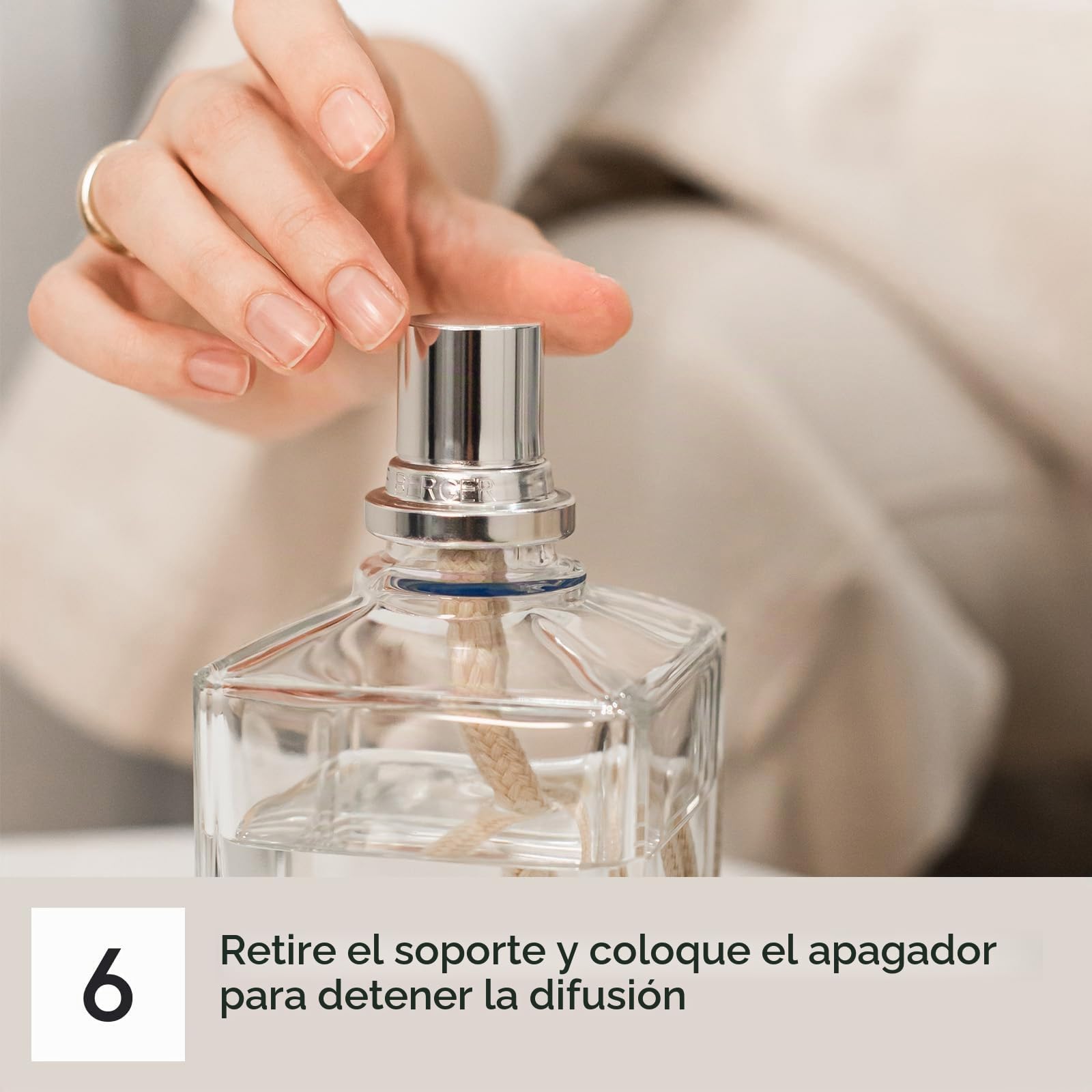 Maison Berger – Recarga Lampe Berger Poussière d'Ambre 1 Litro – Ámbar y vainilla – Fragancia Oriental cálido – Fabricado en Francia
