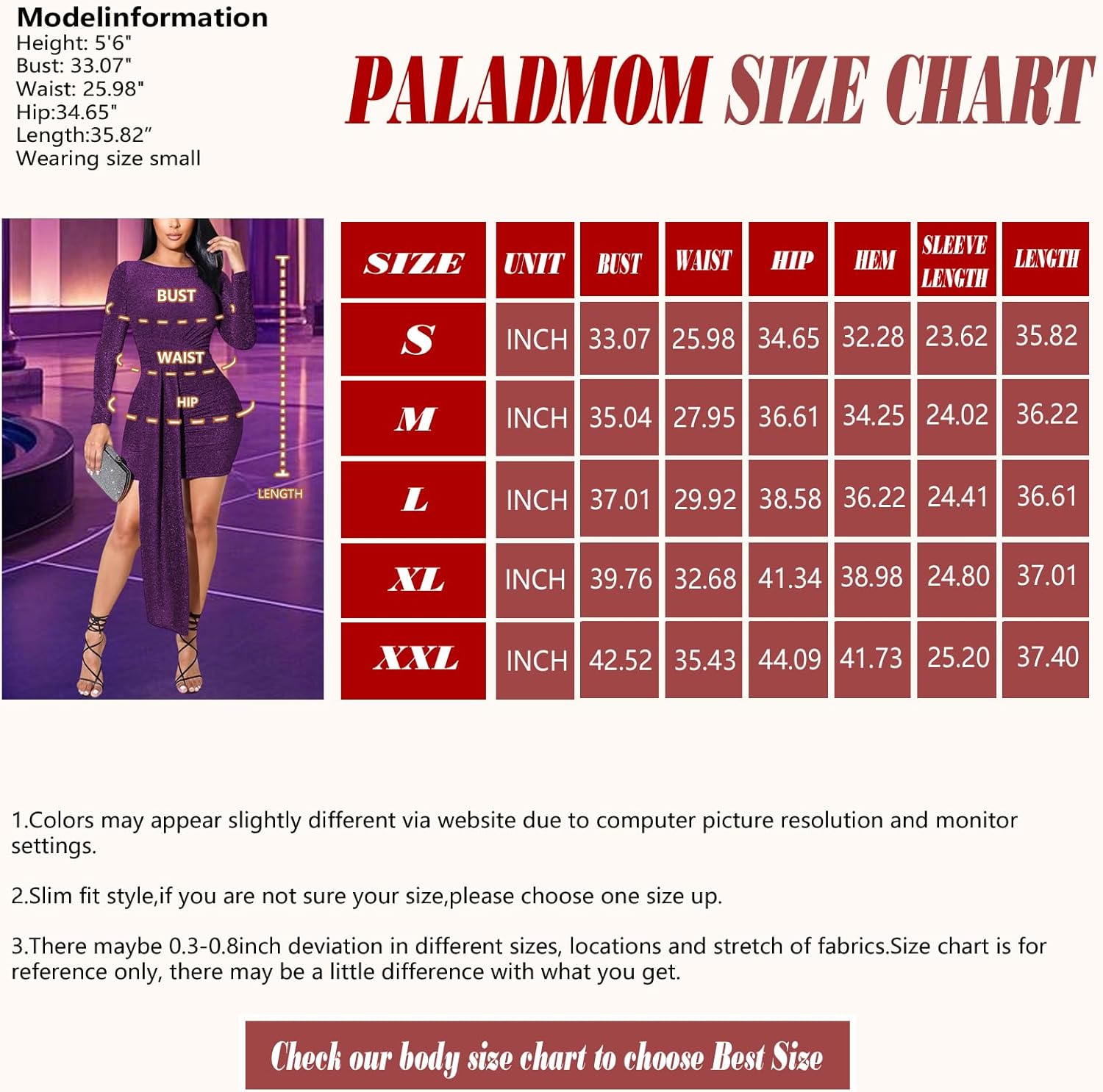 Women's Casual Round Neck Long Sleeve Night Club Party Sexy Sparkly Bodycon Wrap Mini Dress