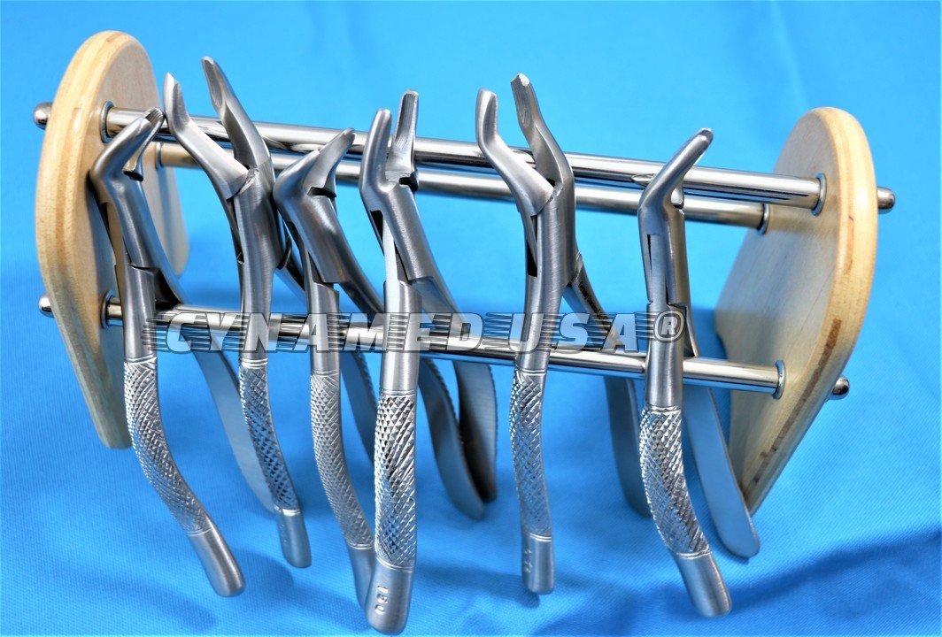 New Set of 6 German Stainless Steel Dental EXTRACTING Extraction Forceps Without RAACK
