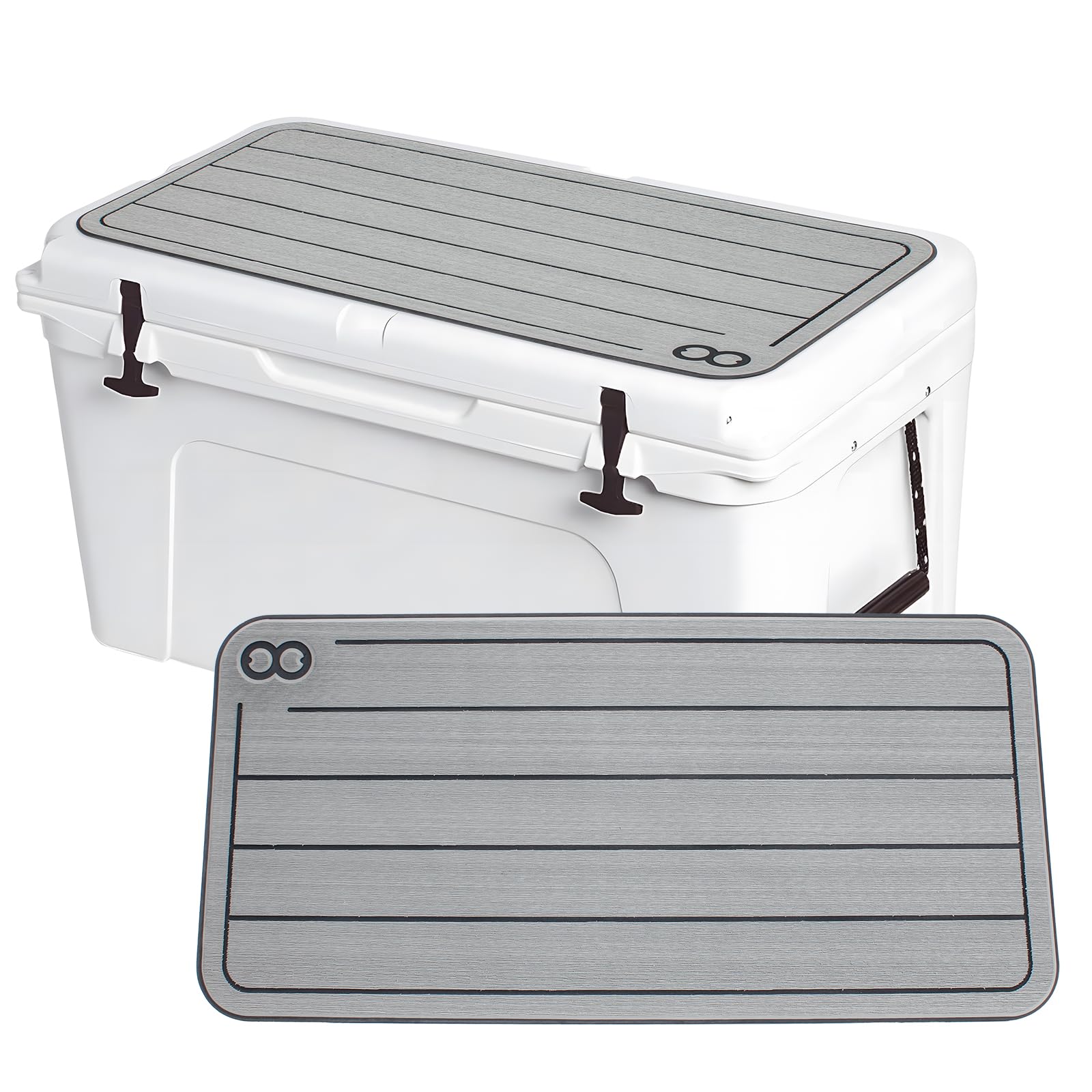 WOOWAVE EVA Mat Cooler Pad for YETI Tundra 75,Peel & Stick Application, Non Slip Comfort Accessories (Grey)