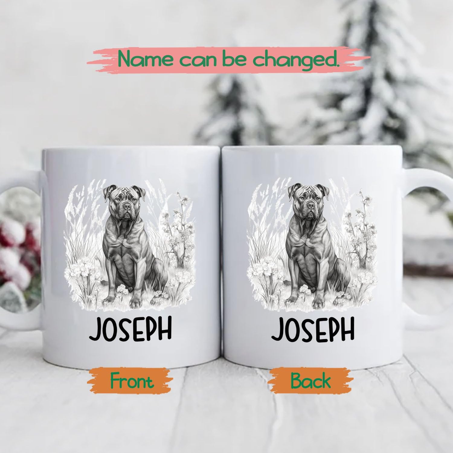 Plaque Chien Portail Tasse Berger Belge Mafia 20's Prénom Nom  Personnalisable | Mug Mug Chien, image size:1500x1500