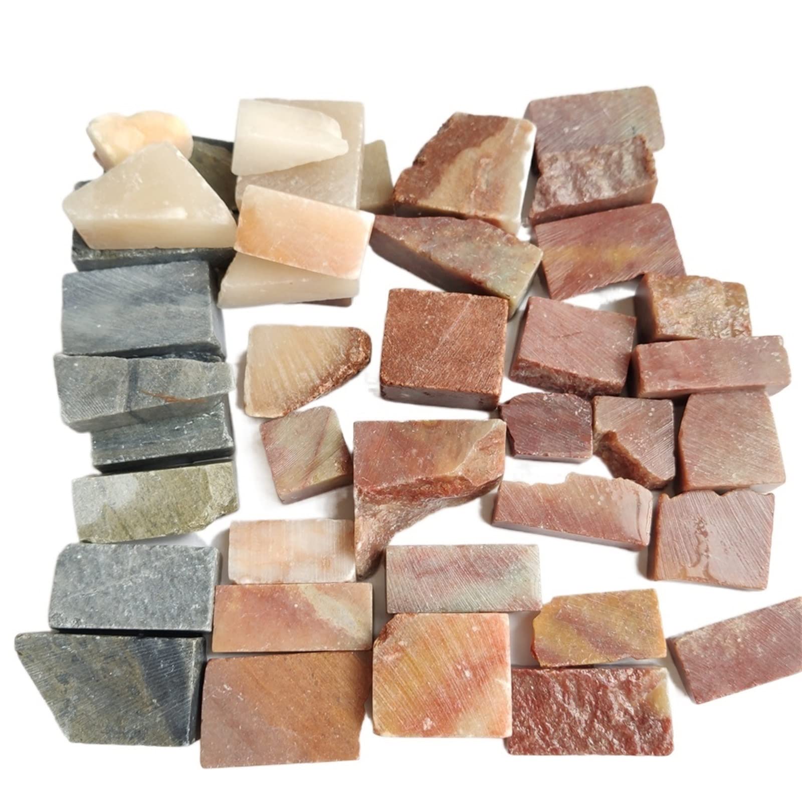 100g Naturale Cinese Timbro Sigillo Intagliato Sigillo di Pietra Avanzi for Fai da Te Shoushan Pietra Dandong Pietra Campioni Decorazione Collezioni di casa