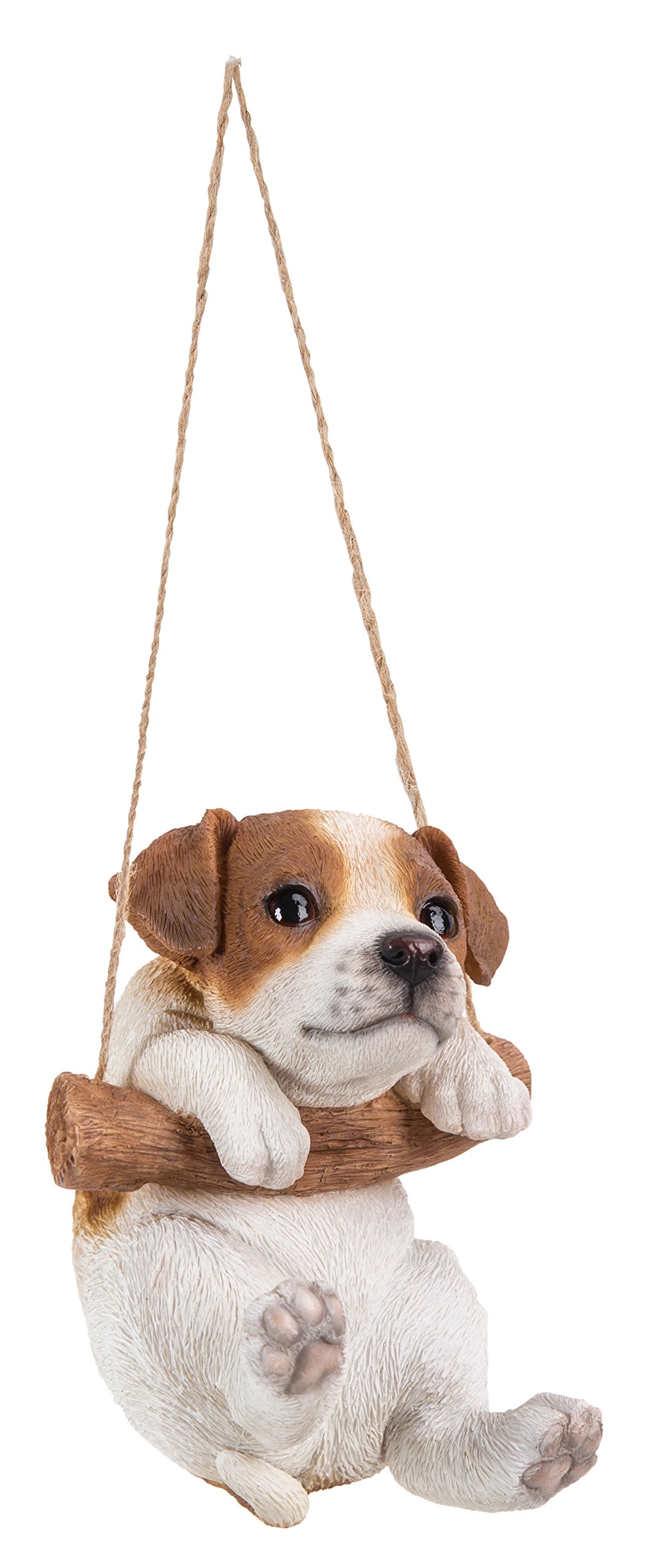 Hi-Line Gift Ltd., Wiszący szczeniak Pals Jack Russell Terrier szczeniak, wysokość 12,7 cm, do wewnątrz i na zewnątrz figurka statuetka