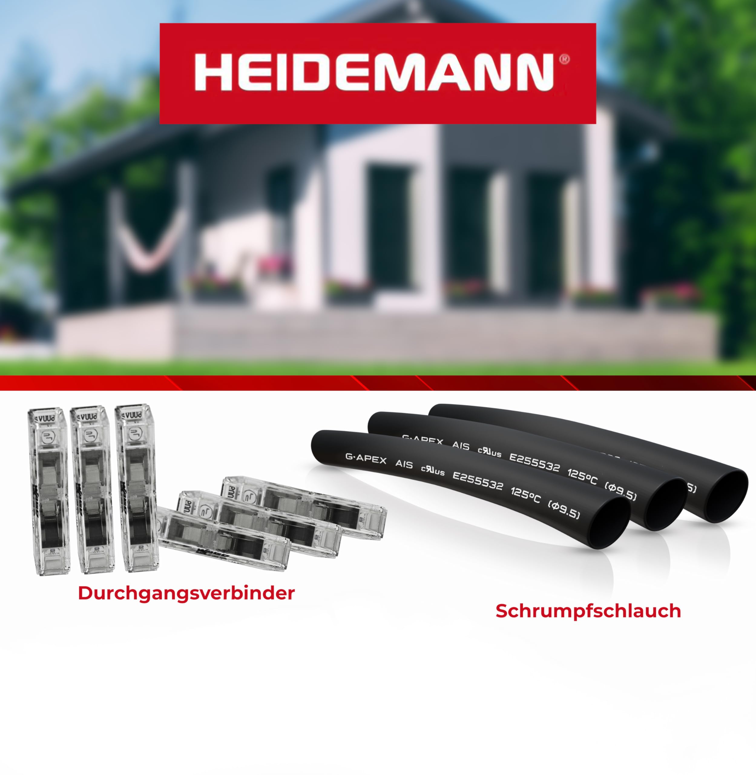 Heidemann WAGO ISO Flex Repair Kit with 6 Pieces WAGO Through Connectors (with 3 Heat Shrink Tubes - Image 2