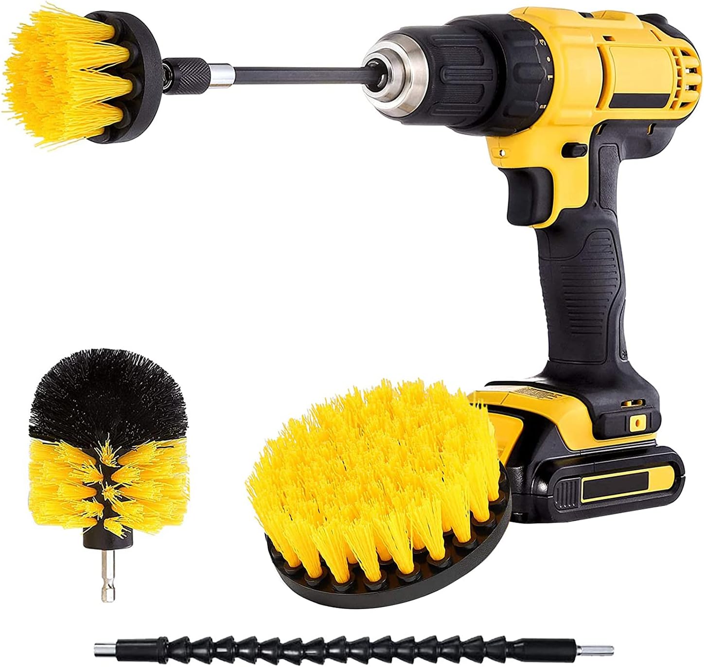 Drill Brush Attachment Set Power Scrubber Brushes for Cleaning All