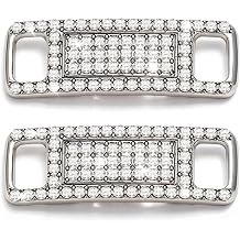 AHANDMAKER Rhinestone Shoelace Charms Buckles, Bling Shoelace Buckles Crystal Shoe Decorations Charms Sneakers Shoe Lace Tag Charms for Sneaker Casual Sports Shoe Bikini Accessory
