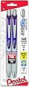 Pentel EnerGel Pearl RTX Retractable Gel Pen, 0.7mm Needle Tip, 2 Pack, Violet Ink (BLN77WBP2V)