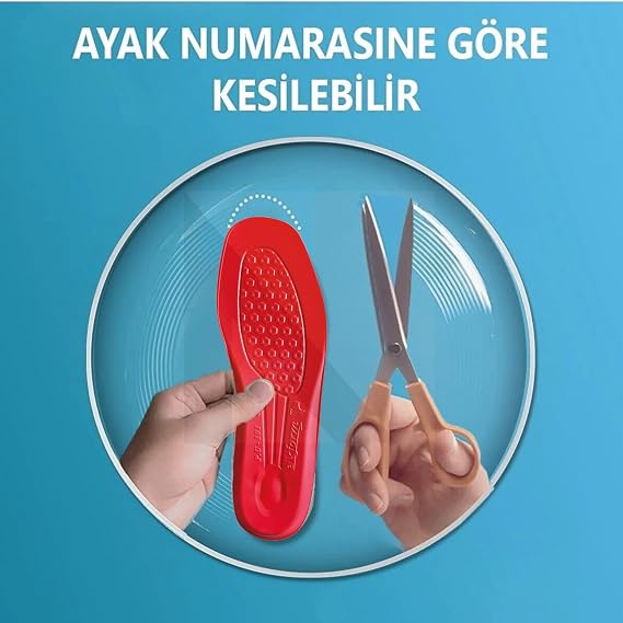 SG04 | Yumuşak Topuk Destekli, Jel Takviyeli, Ortopedik Yumuşak Ve Darbe Emici Deri Iç Tabanlık (Siyah, 42-43)