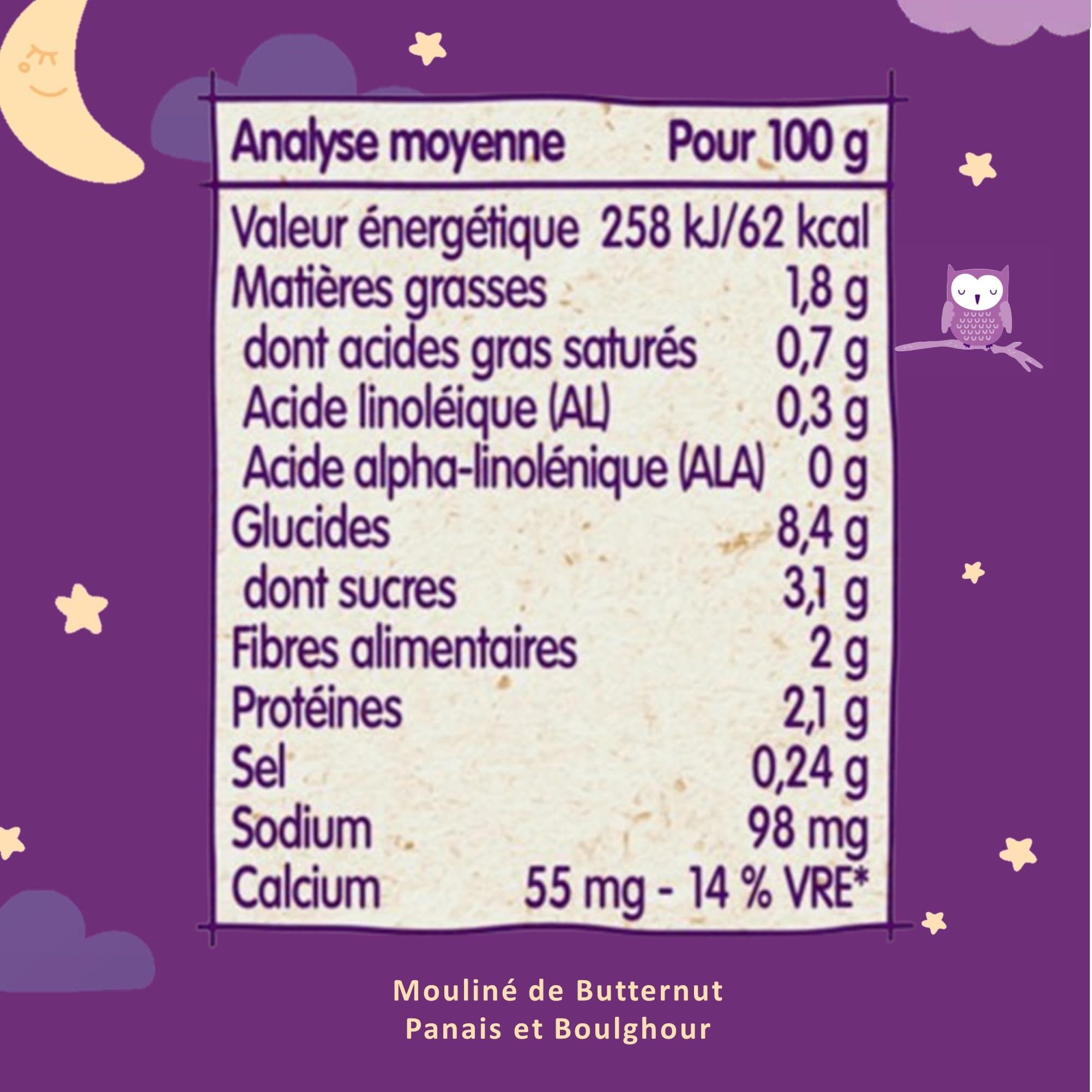 Blédina - Blédîner - 12 bols Mouliné de Potiron Panais Boulghour - Pour le repas du soir de bébé dès 12 mois (Pack de 6x2) - 3