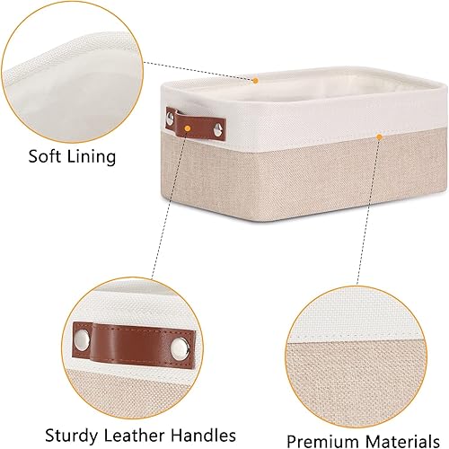 Miniatura 10 de DULLEMELO Contenedores de almacenamiento en forma de cubo, paquete de 4 cestas de almacenamiento plegables grandes de 12 pulgadas, contenedores de