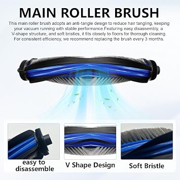 アクセサリー Ecovacs Deebot X8 Pro Omni、T50 Pro Omni ロボット掃除機、メインブラシ1本、ダストバッグ6個、サイドブラシ6個、T50 Pro オムニ交換キット