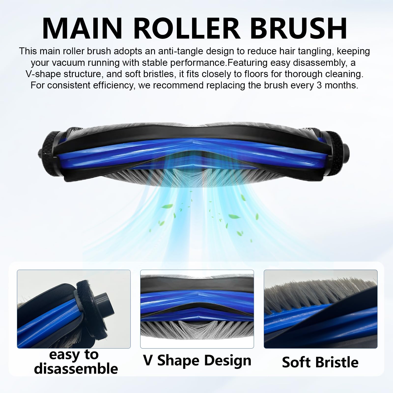 Peigne de Brosse Compatible avec ( ECOVACS X8 PRO OMNI, X8 PRO PLUS AI, Yeedi S14 Plus ) Accessoires pour Aspirateur Robot 6 Peigne de Brosse Compatible avec ( ECOVACS X8 PRO OMNI, X8 PRO PLUS AI, Yeedi S14 Plus ) Accessoires pour Aspirateur Robot 6