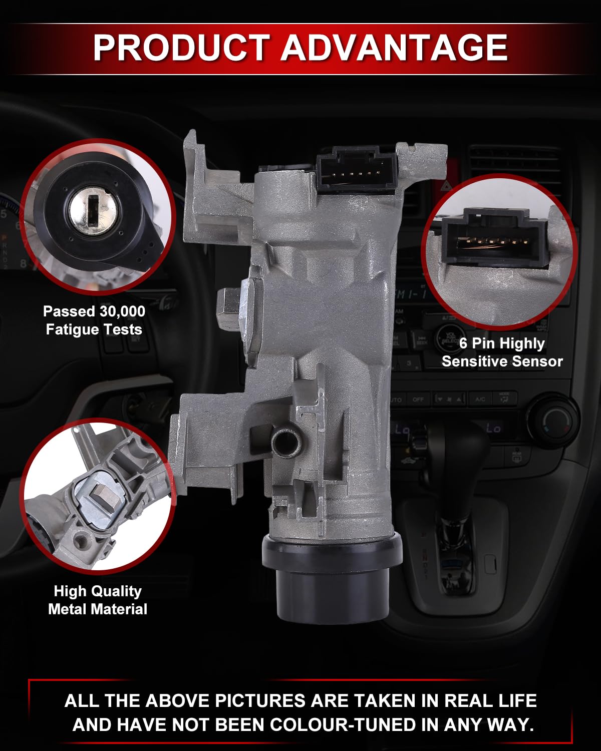 1K0905851B Ignition Switch Lock Cylinder Assembly for 2012-2019 Passat & 2005-2018 Je-TTA & 2014-2019 Golf & 2006-2009 Rabbit & 2009-2019 Tiguan W/Intelligent Key Shell Replace ILA740, 1131NC12919 - Image 3