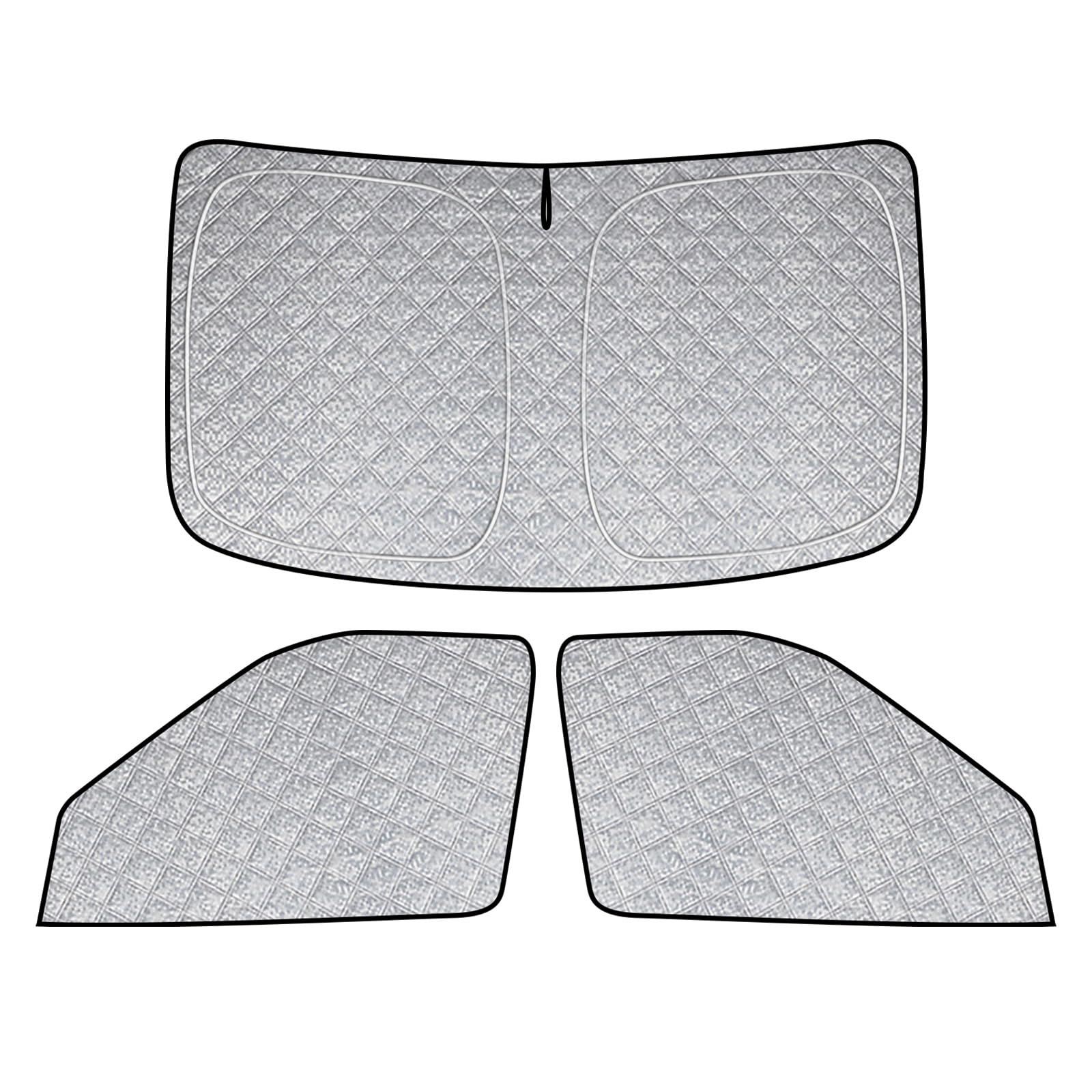 Photo 1 of 6 Layers Sun Shade 1992-2005 | 3-Piece Ram ProMaster City 2015-2022 Window Covers with Thermal Insulation & UV Protection | Car Window Shades