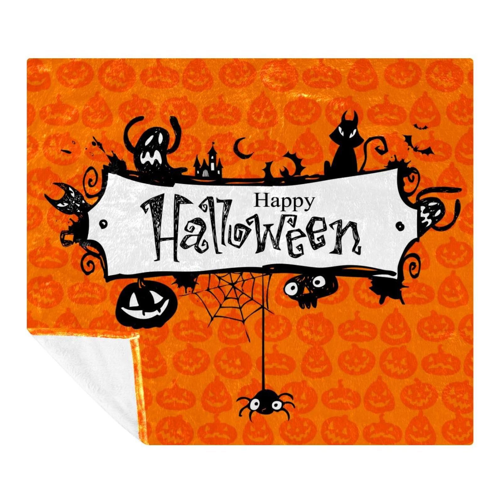 Couverture douce Halloween pour frissonner de bonheur sur le canapé