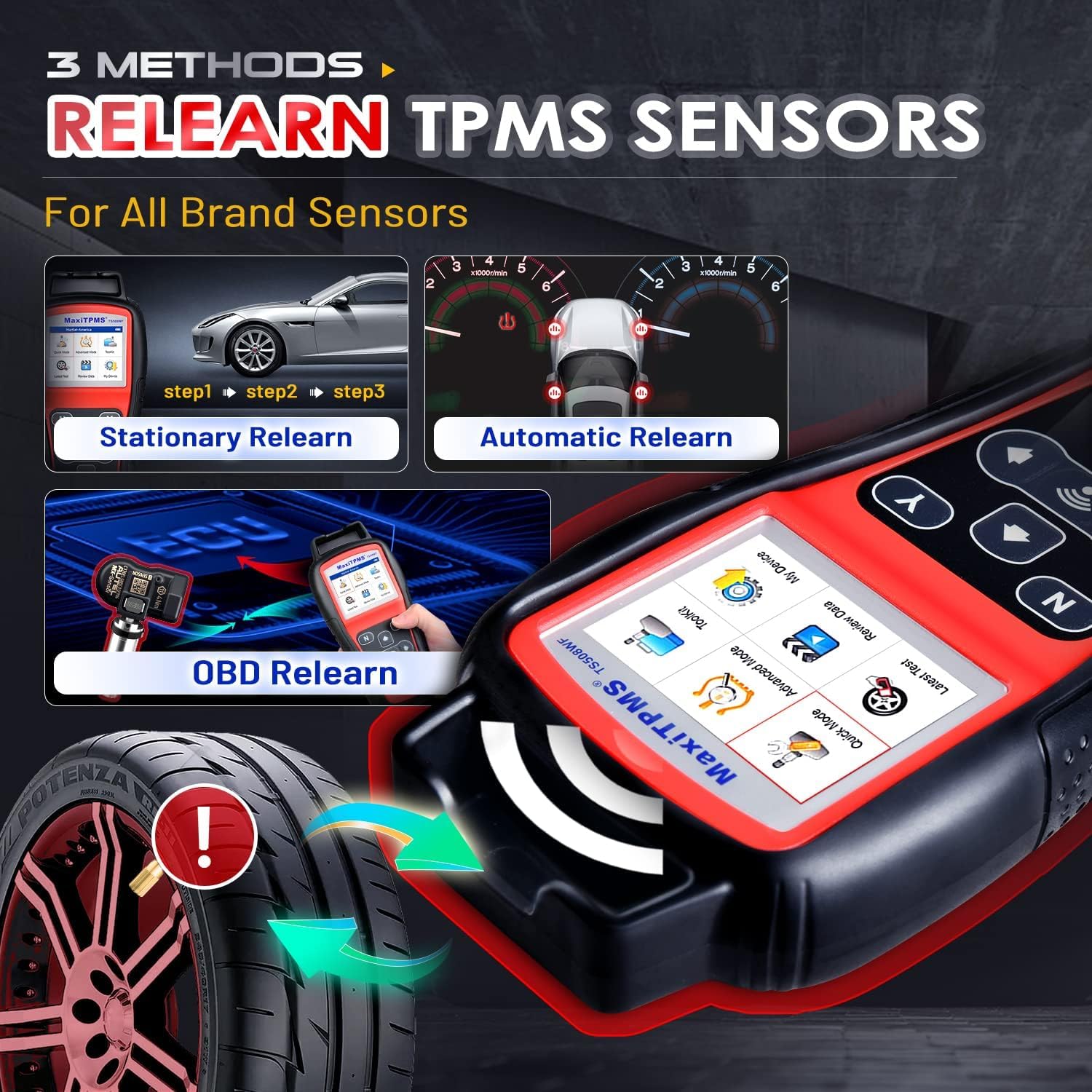 Autel MaxiTPMS TS508WF: 2026 Upgrade WiFi Ver. von RDKS Programmiergerät TS508 TS501 PRO TS408S, Alle TPMS Sensoren Aktivieren, MX Sensor Programmieren, TPMS Zurücksetzen, TPMS Code Lesen/Löschen